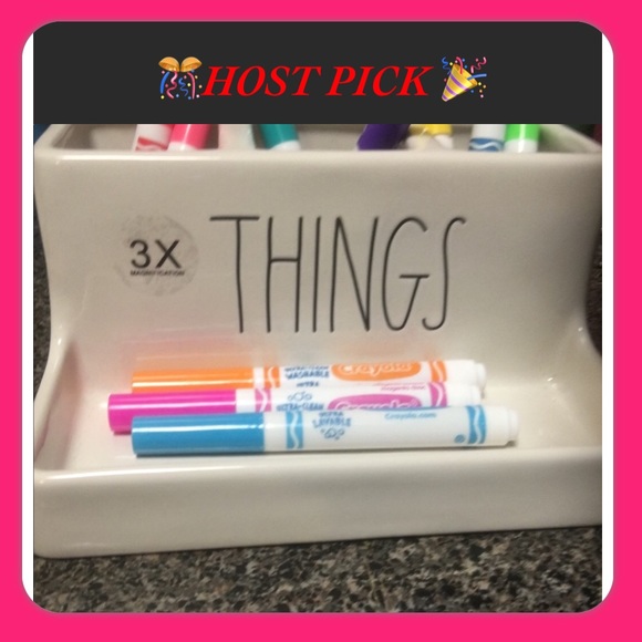 Rae Dunn Ceramic Caddy. Use for Hair Brush Comb or Makeup 💄. 👍🏼 - Picture 4 of 5